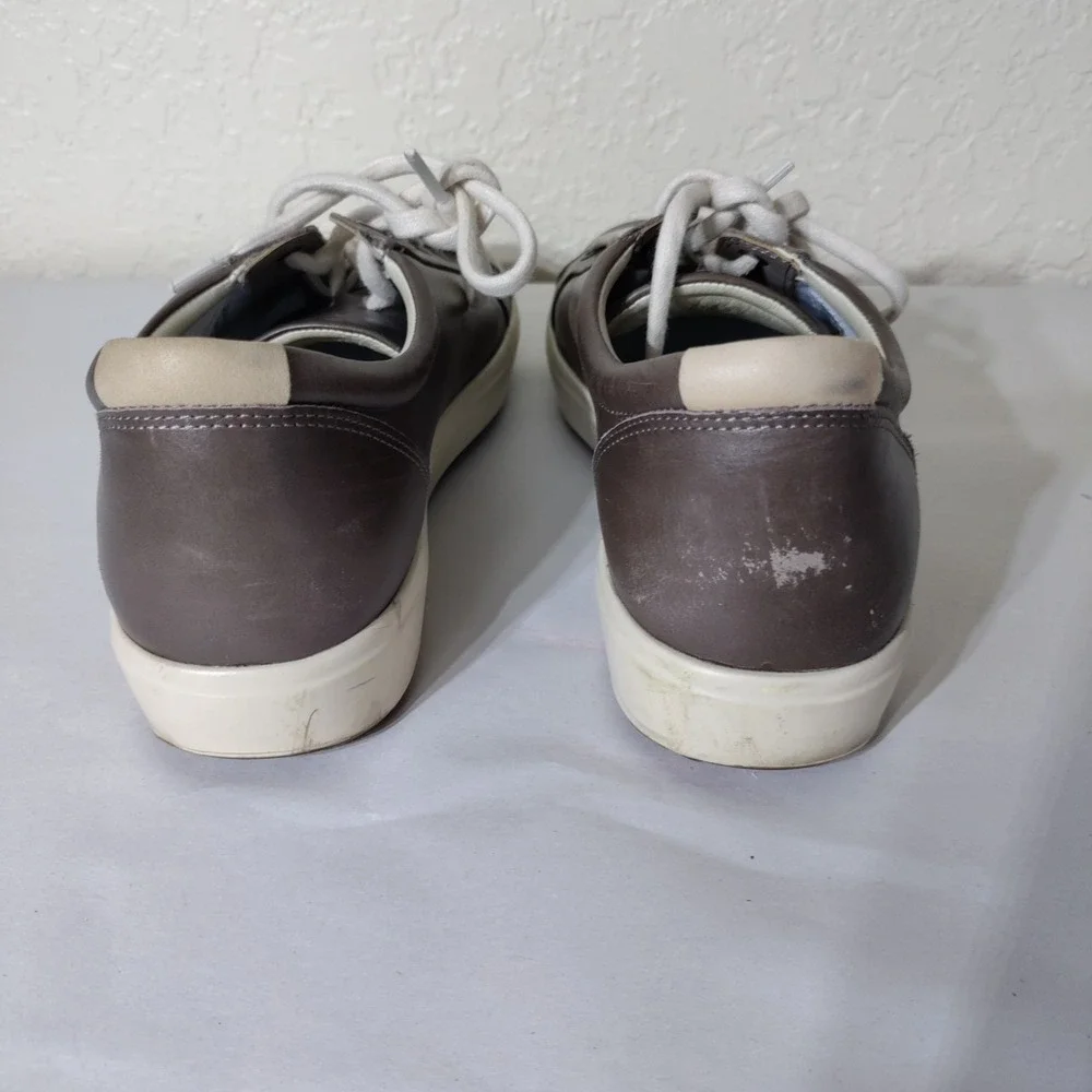 ECCO Soft 7 Mens  Brown Leather Low Top Sneakers 43000301674 Size 40‎ 9-9.5